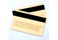 Sustainable Wooden Magnetic Stripe Cards