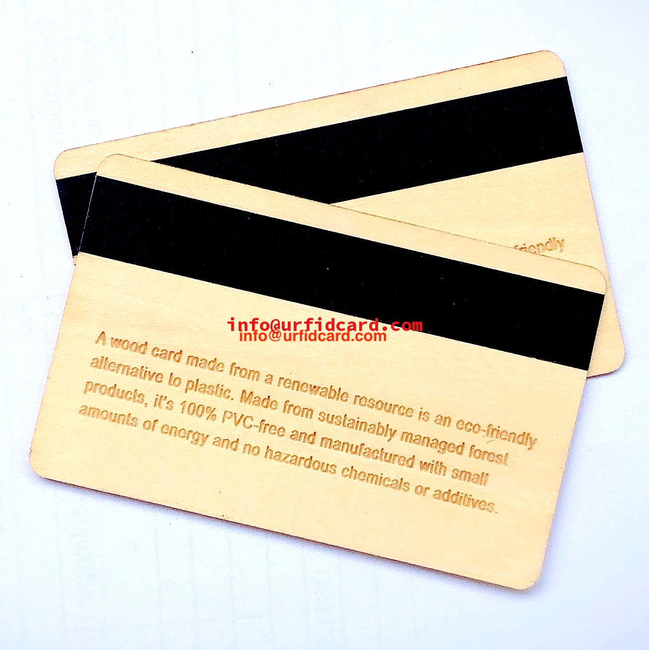 Recycled & Renewable Wooden Magnetic Stripe Cards