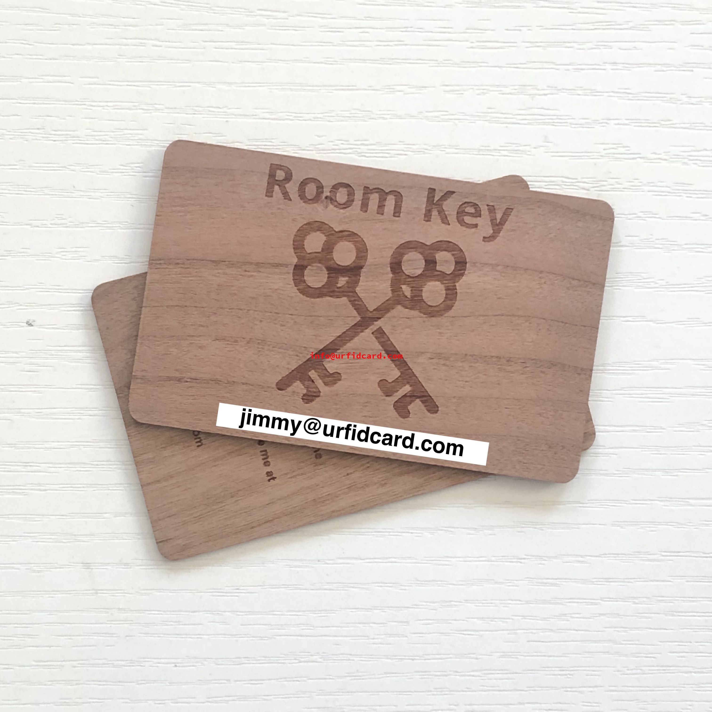 Hotel and Resort Wood Room Key Cards