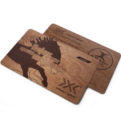 RFID Wooden Keycards With 1k Mifare chip